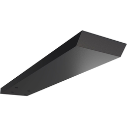 2-1/2 Inch Width x 12 Inch Depth Hidden Floating Steel Heavy Duty Bracket, Powder Coated Black