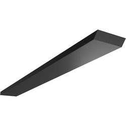 2-1/2 Inch Width x 22 Inch Depth Hidden Floating Steel Heavy Duty Bracket, Powder Coated Black
