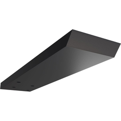 2-1/2 Inch Width x 10 Inch Depth Hidden Floating Steel Heavy Duty Bracket, Powder Coated Black