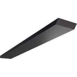 2-1/2 Inch Width x 20 Inch Depth Hidden Floating Steel Heavy Duty Bracket, Powder Coated Black