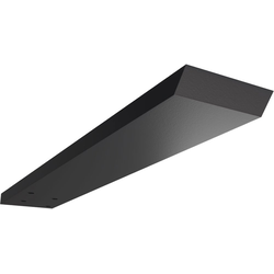 2-1/2 Inch Width x 14 Inch Depth Hidden Floating Steel Heavy Duty Bracket, Powder Coated Black