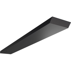 2-1/2 Inch Width x 18 Inch Depth Hidden Floating Steel Heavy Duty Bracket, Powder Coated Black