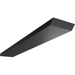 2-1/2 Inch Width x 16 Inch Depth Hidden Floating Steel Heavy Duty Bracket, Powder Coated Black