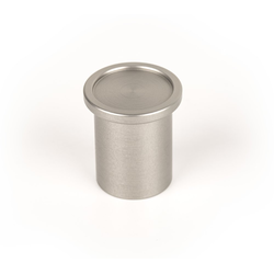 1 Inch (25 mm) Diameter Modern Round Cabinet Knob, Stainless Steel Look