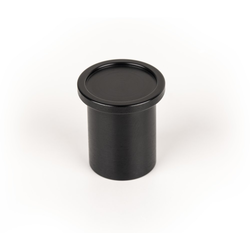 1 Inch (25 mm) Diameter Modern Round Cabinet Knob, Brushed Black