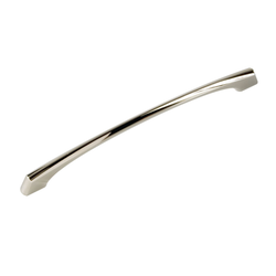Greenwich 8-13/16 Inch Center to Center Bright Nickel Cabinet Pull