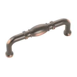 Williamsburg 3 Inch Center to Center Oil Rubbed Bronze Highlighted Cabinet Pull