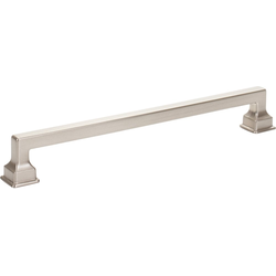 Erika 7-9/16 Inch Center to Center Bar Pull, Brushed Nickel