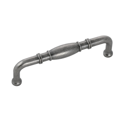 Williamsburg 3-3/4 Inch Center to Center Black Nickel Vibed Cabinet Pull