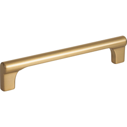 Whittier 5-1/16 Inch Center to Center Bar Pull, Warm Brass