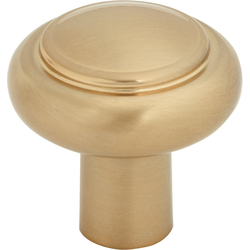 1-1/4 Inch Diameter Clarence Cabinet Knob, Honey Bronze