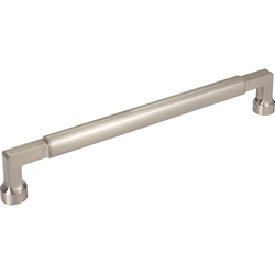 12 Inch Center to Center Cumberland Cabinet Pull, Brushed Satin Nickel