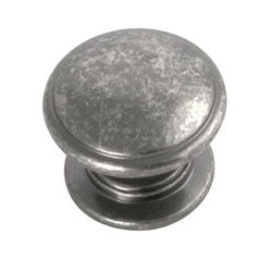 Williamsburg 1-1/4 Inch Diameter Black Nickel Vibed Cabinet Knob