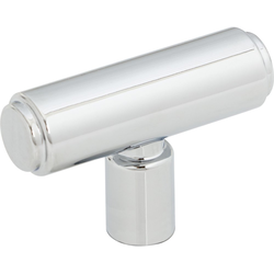 5/8 Inch Diameter Clarence Cabinet T-Knob, Polished Chrome