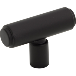 5/8 Inch Diameter Clarence Cabinet T-Knob, Flat Black