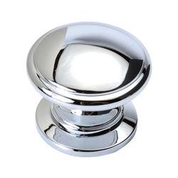Williamsburg 1-1/4 Inch Diameter Chrome Cabinet Knob