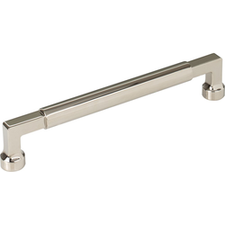 6-5/16 Inch Center to Center Cumberland Cabinet Pull, Polished Nickel