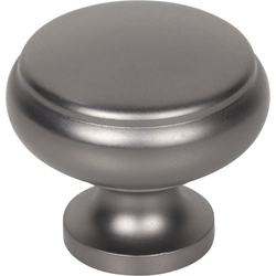 1-1/4 Inch Diameter Cumberland Cabinet Knob, Ash Gray