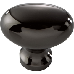 Williamsburg 1-1/4 Inch Length, 0.8125 Inch Width Black Nickel Cabinet Knob
