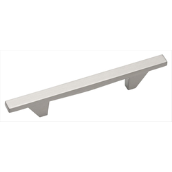 Sleek 3-3/4 Inch Center to Center Satin Nickel Cabinet Pull