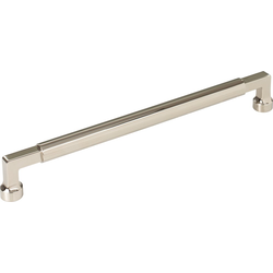 8-13/16 Inch Center to Center Cumberland Cabinet Pull, Polished Nickel