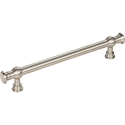 6-5/16 Inch Center to Center Ormonde Cabinet Pull, Brushed Satin Nickel