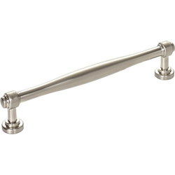 6-5/16 Inch Center to Center Ulster Cabinet Pull, Brushed Satin Nickel