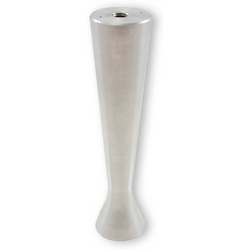6 Inch Height Sedona Style 3 Furniture Legs, Matte Aluminum