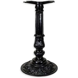 16 Inch Base x 28-3/8 Inch Table Height Ornamental Line Table Base, Black Semi-Gloss
