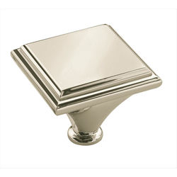 Clearance Sale, Manor 1-7/16 Inch Diameter Polished Nickel Cabinet Knob