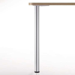 27-3/4 Inch Table Height Bremen Table Leg Set of 4, Polished Chrome