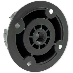 840 ABS Socket, Hollow Bolt Mount, 400/Box, Black