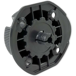 840 ABS Socket, 10 mm Dowel / Screw Mount, 400/Box, Black