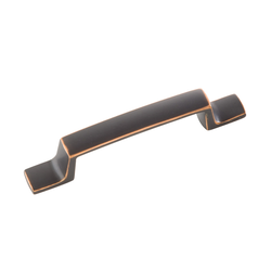 Rotterdam 3 Inch Center to Center Oil Rubbed Bronze Highlighted Cabinet Pull