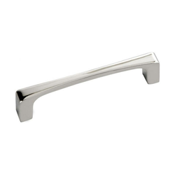 Rotterdam 3-3/4 Inch Center to Center Bright Nickel Cabinet Pull