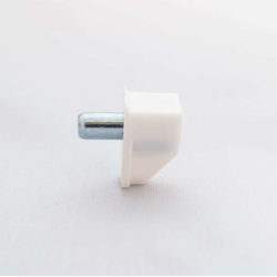3/16 Inch (5 mm) Plastic Shelf Support, White