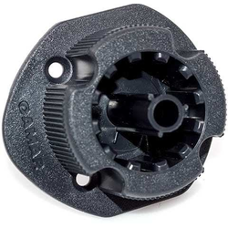 840 ABS Socket, 15 mm Dowel / Screw Mount, 400/Box, Black