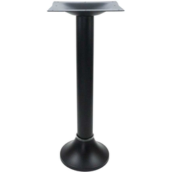 9-1/2 Inch Welded Base x 40-3/4 Inch Bar Height 3009 Series 3 Inch Round Column Table Base, Smooth Black Matte