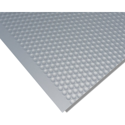 23-5/8 x 41 Inch Aqua Mat, Aluminum Metallic