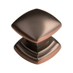 Euro-Contemporary 1-1/4 Inch Diameter Oil Rubbed Bronze Highlighted Cabinet Knob