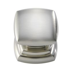 Euro-Contemporary 1-1/4 Inch Diameter Satin Nickel Cabinet Knob