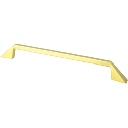 Berenson Art Tech Collection, Right 192mm Center to Center Soft Gold Cabinet Pull, Contemporary Style, Zinc Material