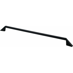 Berenson Art Tech Collection, Right 320mm Center to Center Black Cabinet Pull, Contemporary Style, Zinc Material