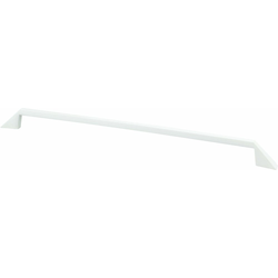 Berenson Art Tech Collection, Right 320mm Center to Center White Cabinet Pull, Contemporary Style, Zinc Material