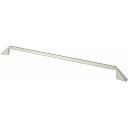 Berenson Art Tech Collection, Right 320mm Center to Center Brushed Nickel Cabinet Pull, Contemporary Design, Zinc Material