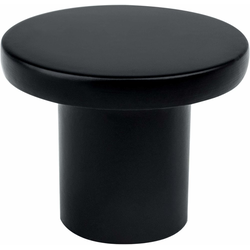 Berenson Art Tech Disc Collection, 1-3/32 Inch Diameter Contemporary Cabinet Knob, Black, Made of Zinc, Ideal for Modern Home Decor