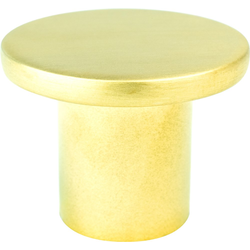 Berenson Art Tech 1-9/32 Inch Diameter Disc Cabinet Knob in Soft Gold Finish, Zinc Material, Contemporary Style