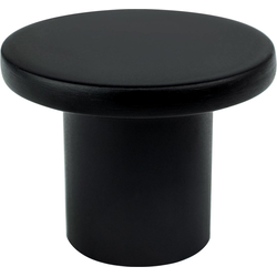 Berenson Art Tech 1-9/32 Inch Diameter Disc Cabinet Knob, Contemporary Black Zinc Finish for Modern Home Decor