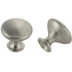 1-1/16 Inch Diameter Diecast Cabinet Knob, Satin Chrome