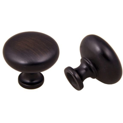 1-1/4 Inch Diameter Modern Collection Mushroom Cabinet Knob, Oil Rubbed Bronze